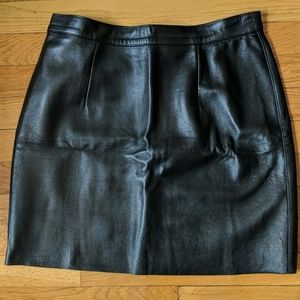 American Apparel soft leather miniskirt (17")